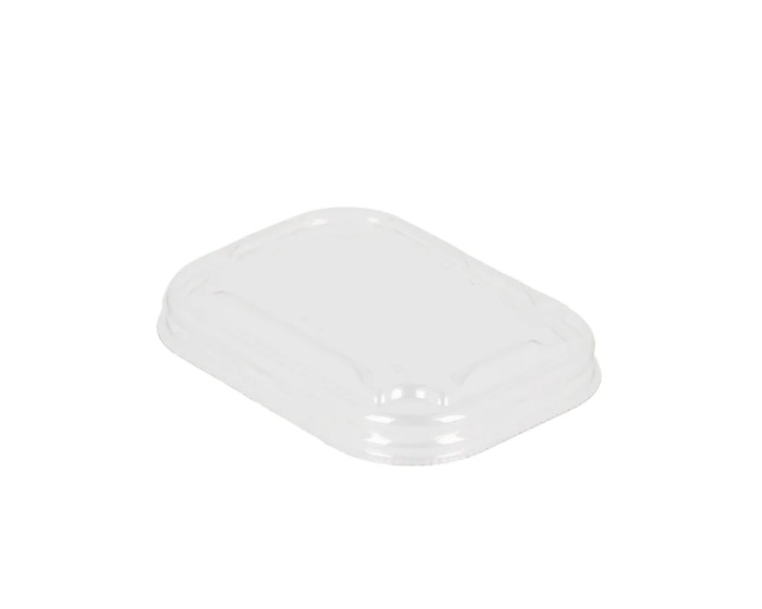 Deksel PET Rechthoekig (tbv Kraft/Zwart Bakjes) - 108mm - 50 stuks afbeelding