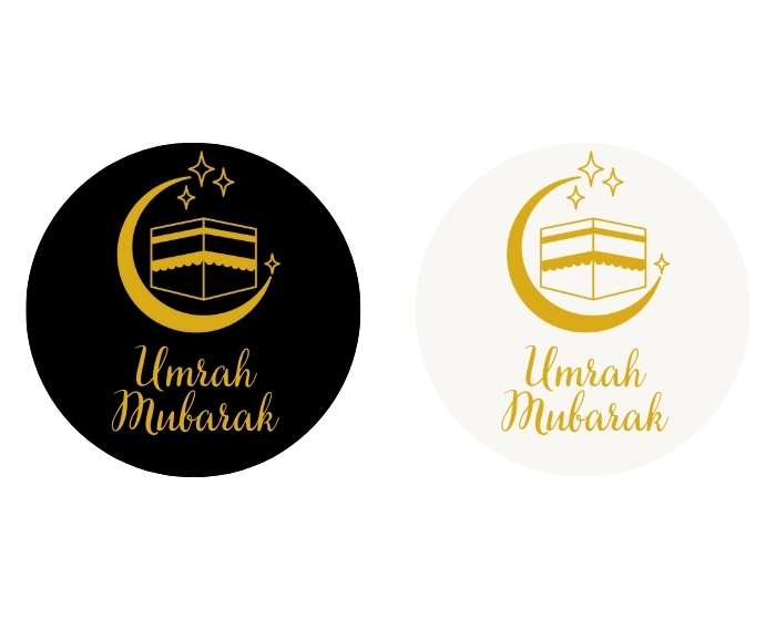 Stickers Umrah Mubarak - 24 stuks afbeelding
