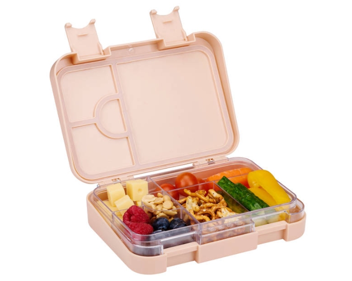 Alpina Lunchbox met vakjes - 21x15x4,5cm - Roze afbeelding
