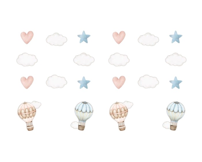Hangdeco Baby Balloons Gender Reveal - 80cm - 6 stuks afbeelding