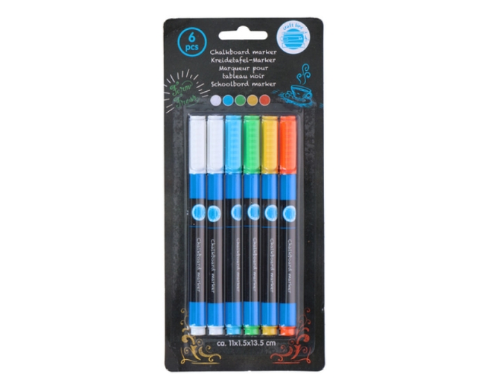 Schoolbord Markers (6st) afbeelding