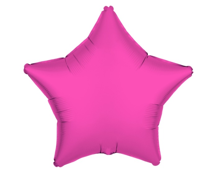 Folieballon Ster - Neon Roze - 43cm afbeelding