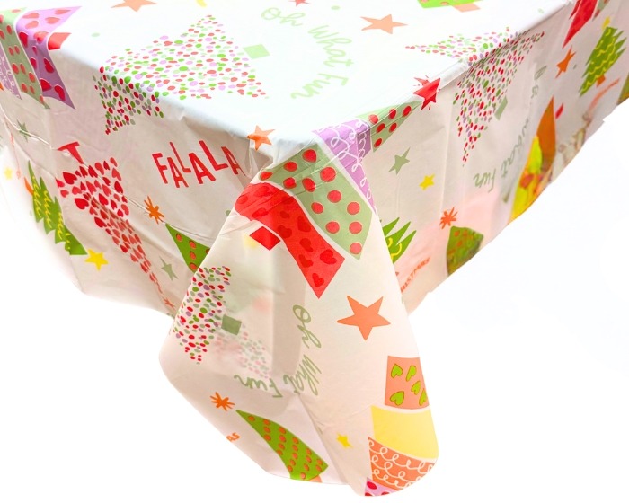 Tafelkleed Kerst Colorful - 137x274cm afbeelding