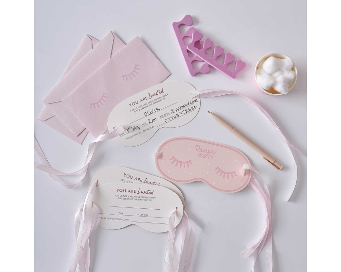 Uitnodiging Oogmasker Ginger Ray (5st) afbeelding
