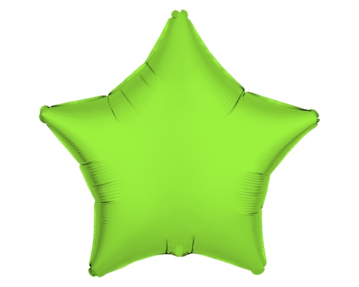 Folieballon Ster - Neon Groen - 43cm afbeelding