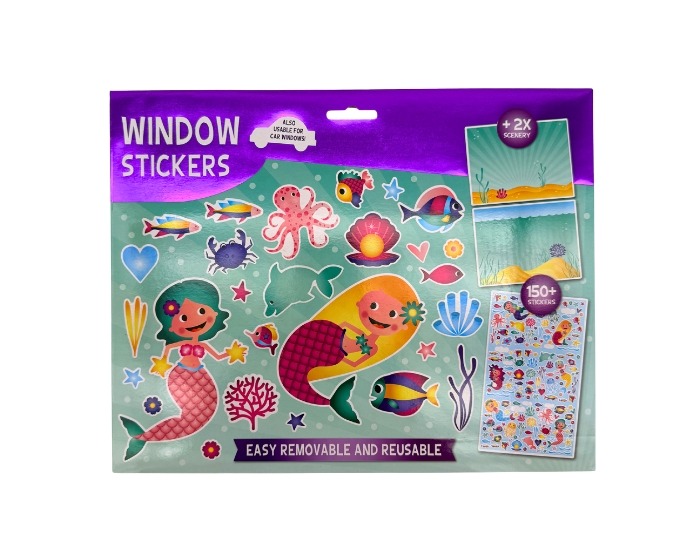 Raamstickers Zeemeermin– 150 Stickers&2 Scenes afbeelding