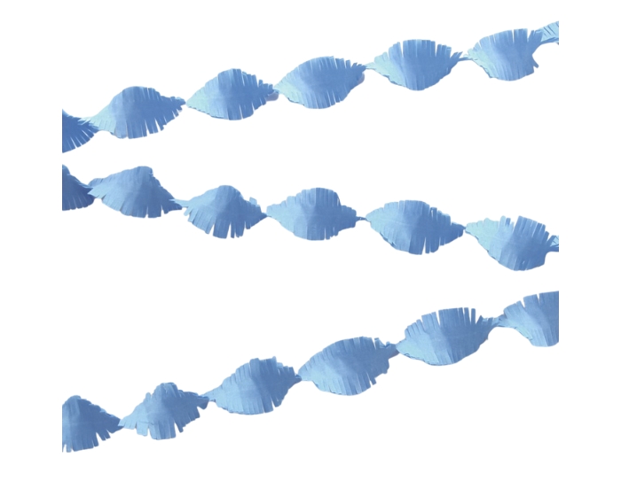 Crepe Guirlande Blauw (24m) afbeelding