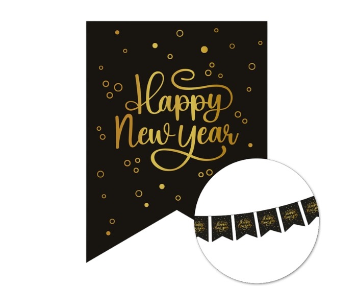 Vaantjes Slinger Happy New Year - 6m afbeelding