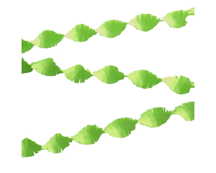 Crepe Guirlande Appelgroen (24m) afbeelding