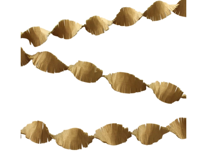 Crepe Guirlande Goud (24m) afbeelding