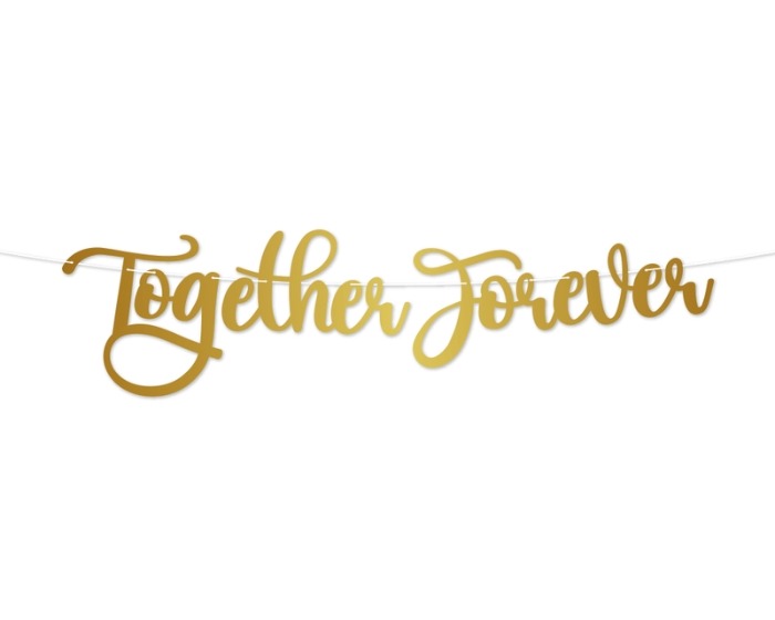 Letterslinger Together Forever Goud afbeelding