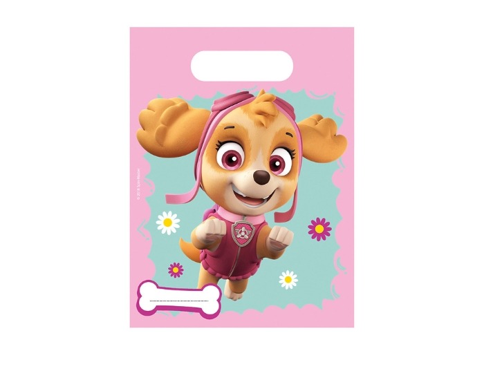 Plastic Uitdeelzakjes Paw Patrol Skye&Everest - 6 stuks afbeelding