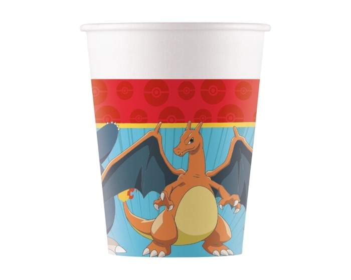 Bekers Pokemon Charizard, Snorlax&Mewtwo - 200ml - 8 stuks afbeelding
