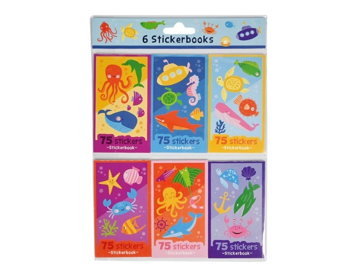 Stickerboekje Onderwaterwereld - 6 stuks afbeelding