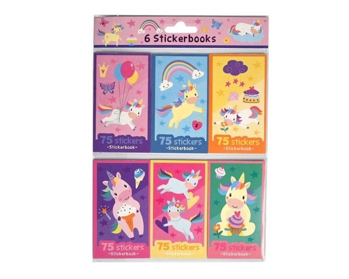 Stickerboekje Unicorn - 6 stuks afbeelding
