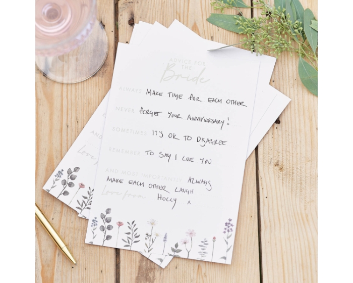 Invulkaarten - Advice for the Bride Floral Ginger Ray (10st) afbeelding