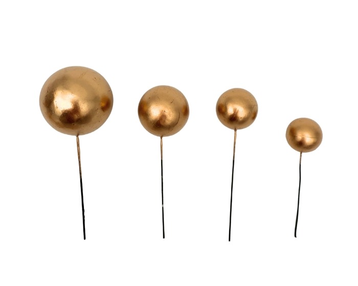 Taartdecoratie Ballen Goud - 20 stuks afbeelding