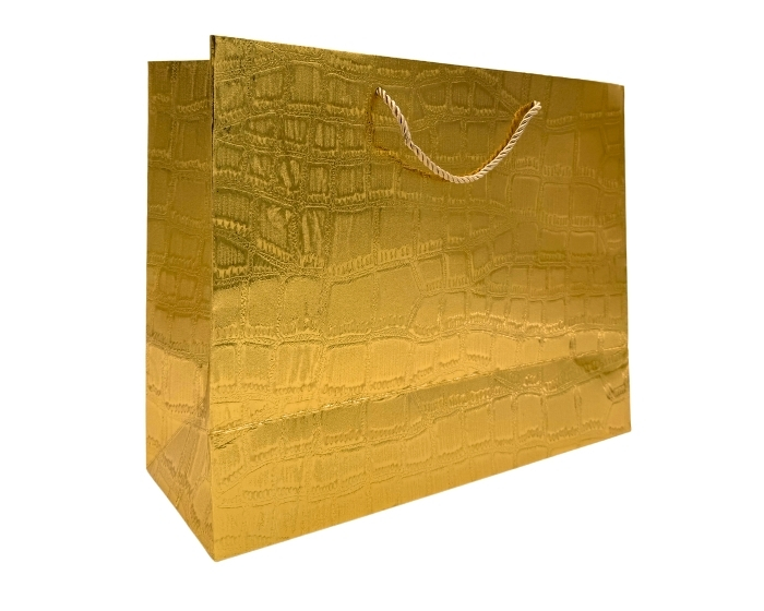 Cadeautas Stones Metallic Goud Medium (6st) afbeelding