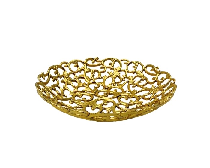 Mini Barok Schaal Goud - 8cm - 12 stuks afbeelding