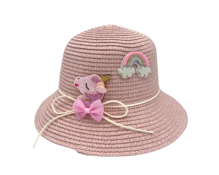 Zomerhoed Kind Roze afbeelding