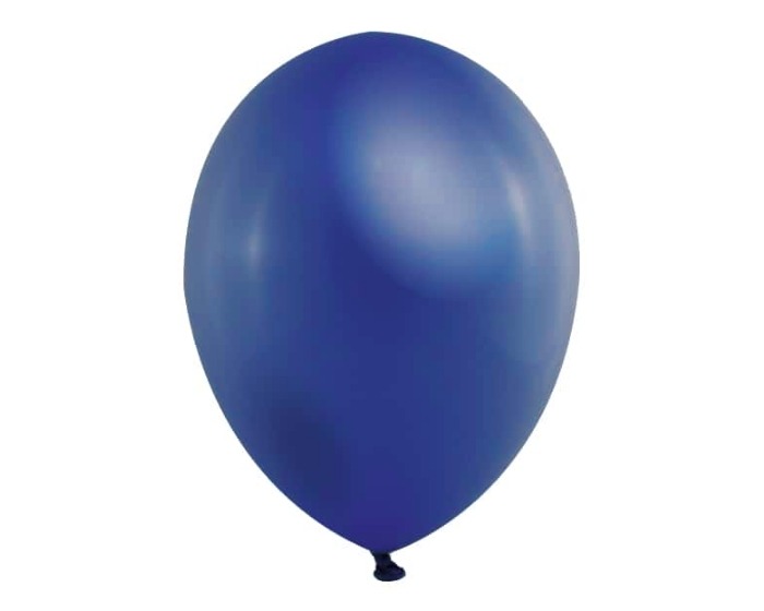 Metallic Ballonnen Marineblauw - 32cm - 10 stuks afbeelding