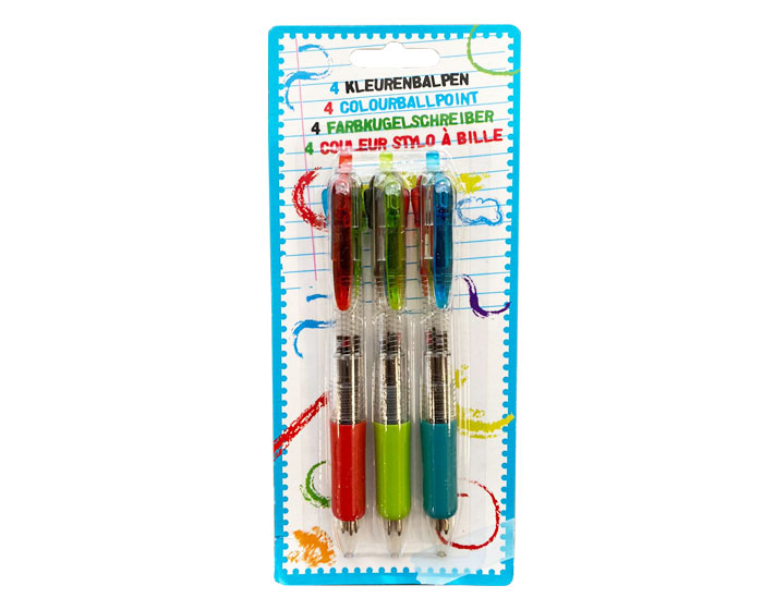 4 kleurenbalpen (3st) afbeelding