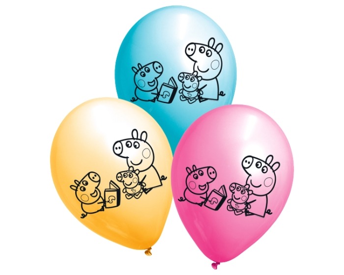Ballonnen Peppa Pig - 6 stuks afbeelding