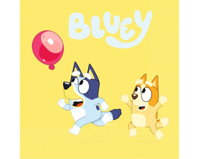 Servetten Bluey - 33cm - 16 stuks afbeelding