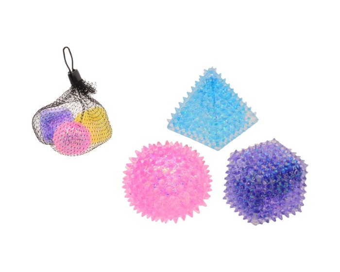 Slow Rise Squeeze Glitter Vormen in netje - 3 stuks afbeelding