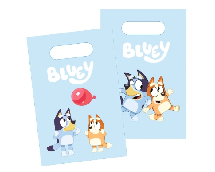 Papieren Uitdeelzakjes Bluey - 8 stuks
