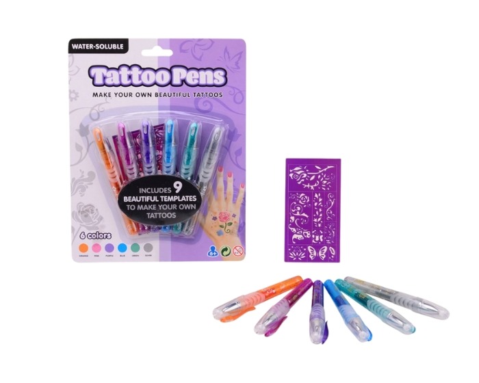 Tattoo Pen - 6 stuks afbeelding