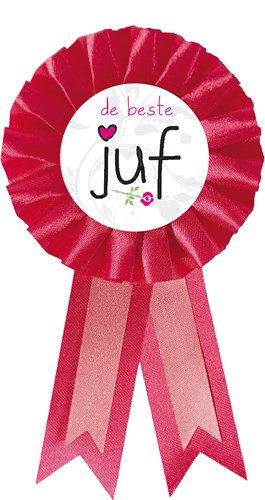 Rozet'de beste JUF' afbeelding