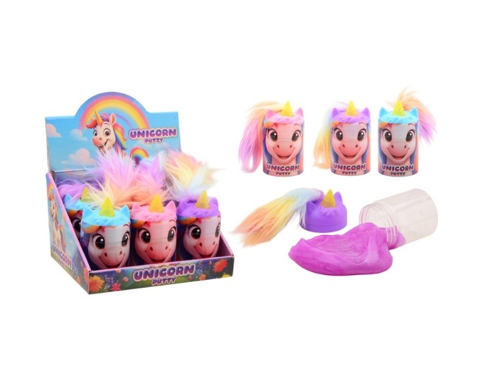 Crazy Fluffy Hair Unicorn Putty afbeelding
