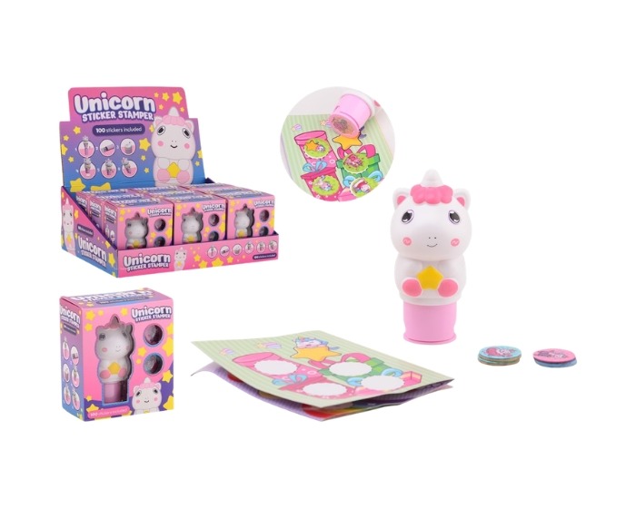 Unicorn Stickerstamper - 100 stickers afbeelding