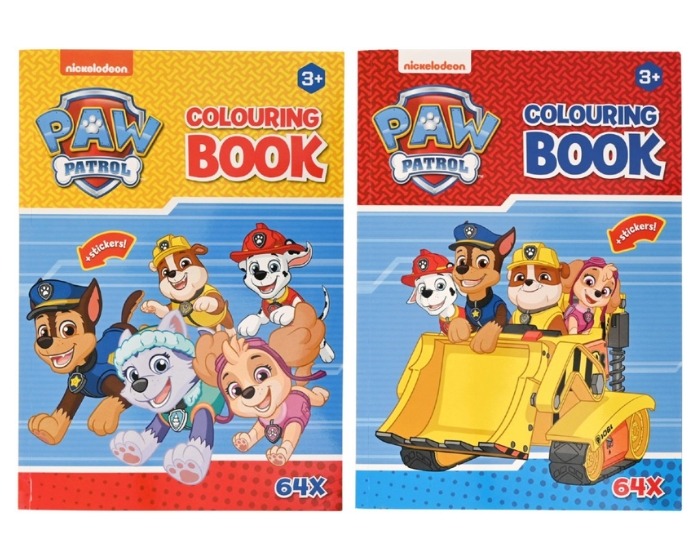 Kleurboek Paw Patrol +stickers A4 -64 Pagina's afbeelding