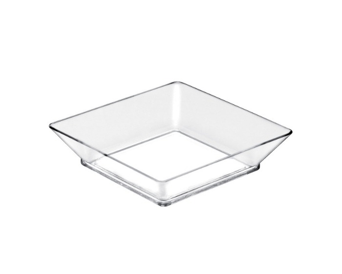 Amuse Bordje Vierkant Transparant– 45 cc – 25 stuks afbeelding