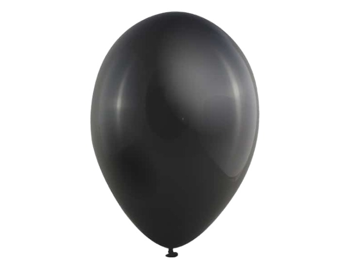 Metallic Ballonnen Zwart (10st) afbeelding