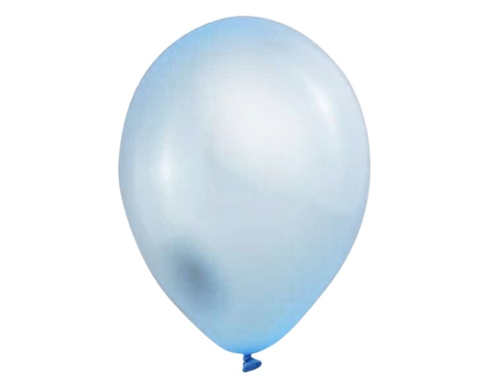 Metallic Ballonnen Lichtblauw - 10 stuks afbeelding