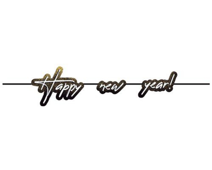 Letterslinger Happy New Year (2,1m) afbeelding