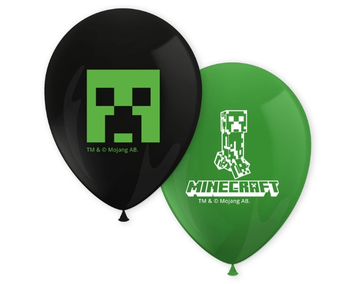 Ballonnen Minecraft - 8 stuks afbeelding