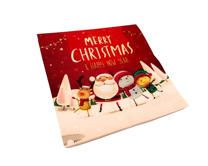 Servetten Merry Christmas Friends - 20 stuks afbeelding
