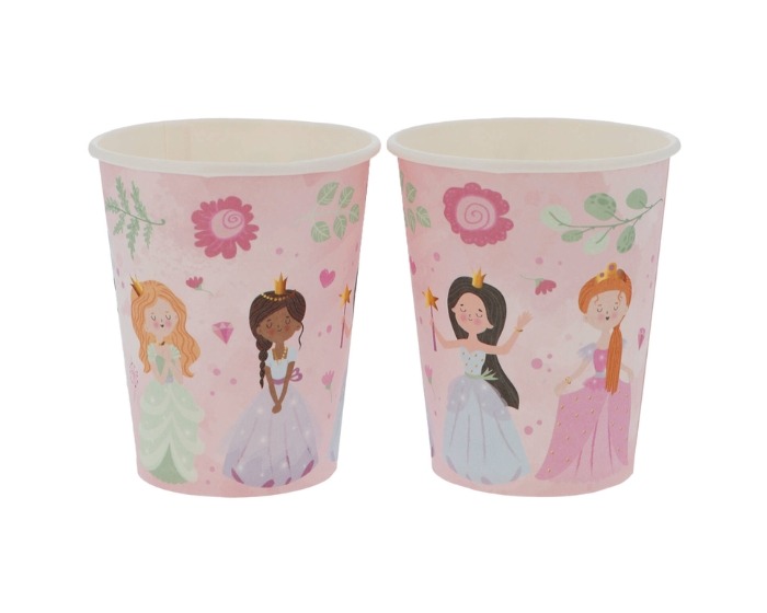 Bekers Pretty Princess - 250ml - 8 stuks afbeelding
