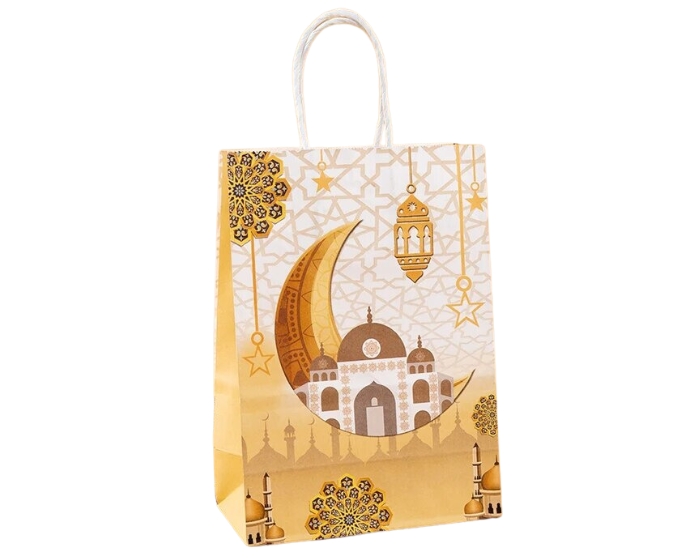 Cadeautasje Ramadan&Eid - Goud - 6 stuks afbeelding