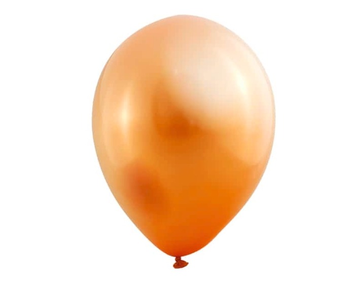 Metallic Ballonnen Oranje (10st) afbeelding