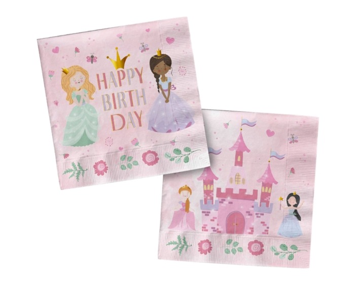 Servetten Pretty Princess - 33x33cm - 20 stuks afbeelding