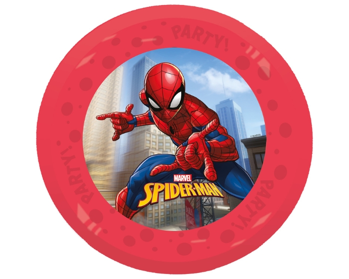 Herbruikbare Borden Spider-Man 21cm (4st) afbeelding