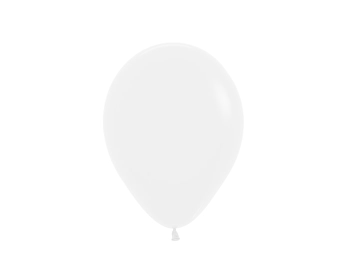 Mini Metallic Ballonnen Wit 11cm (20st) afbeelding