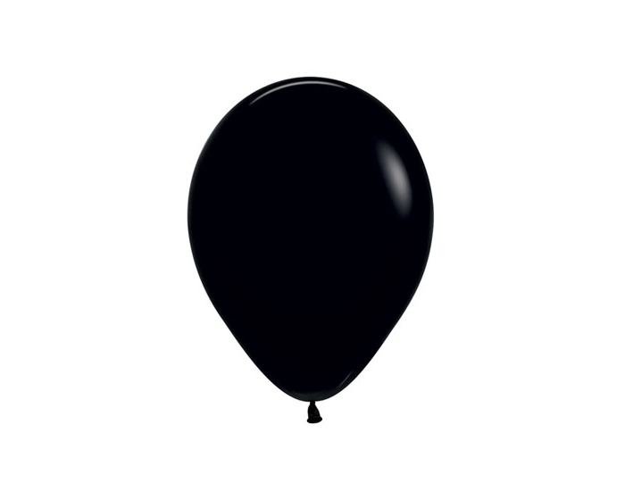Mini Metallic Ballonnen Zwart 11cm (20st) afbeelding