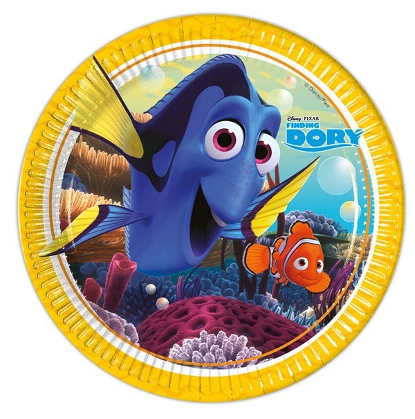 Kartonnen Borden Finding Dory– Ø23cm – 8 stuks afbeelding