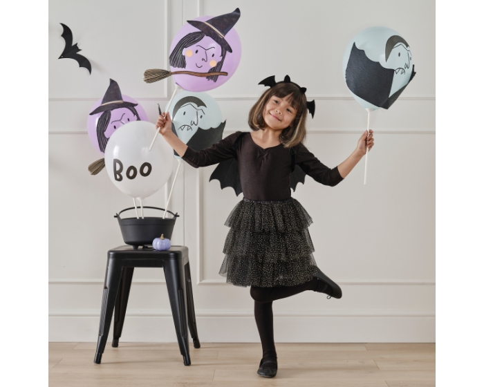 Ballonnen Halloween Vampier&Heks (5st) afbeelding
